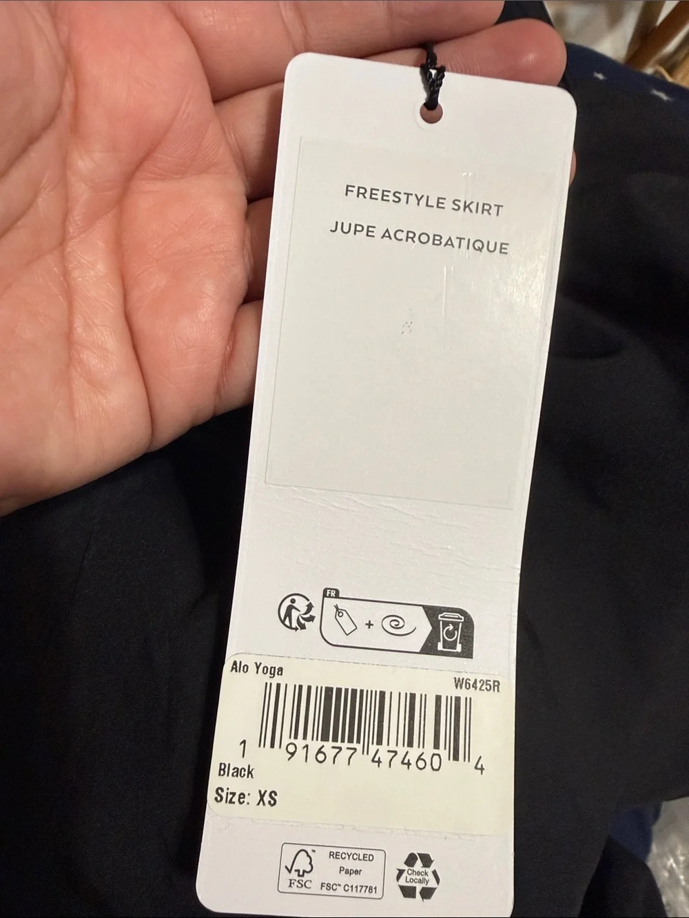 Alo Freestyle Skirt Black Size XS